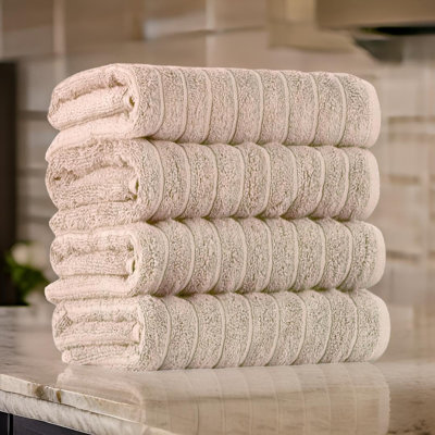 Ensemble de serviettes essuie-mains Fralick, 100% coton turc, séchage rapide 