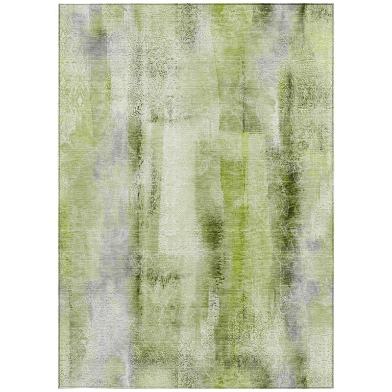 Tapis intérieur antidérapant 9 pi x 12 pi sauge