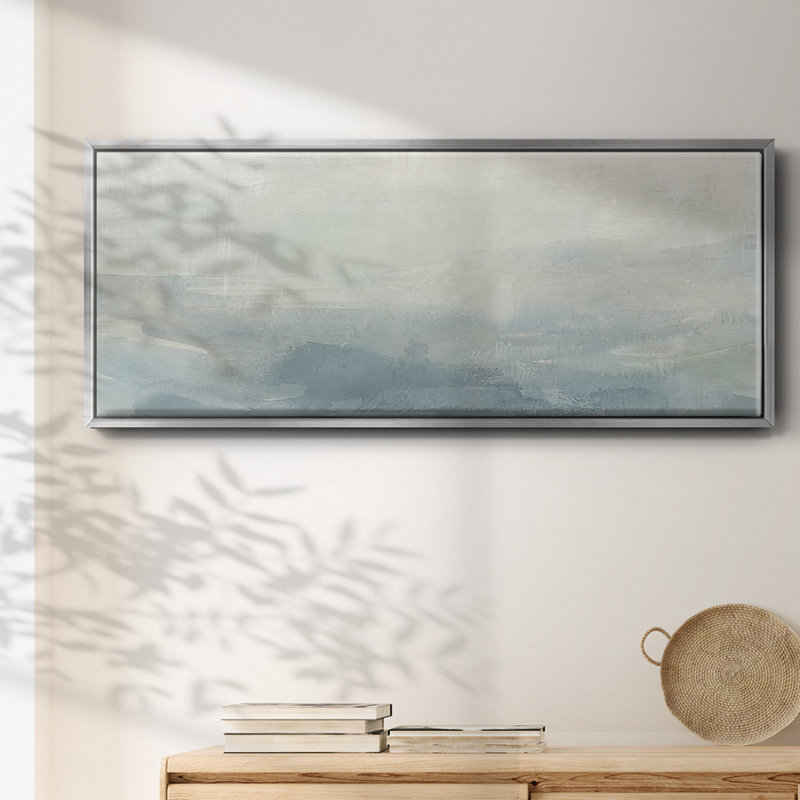 Tone Scape V- Framed Canvas, 24" H x 60" W