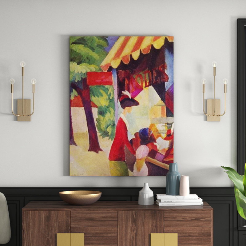 Macke August - Wrapped Canvas Painting, 120cm H x 90cm W x 1.8cm D
