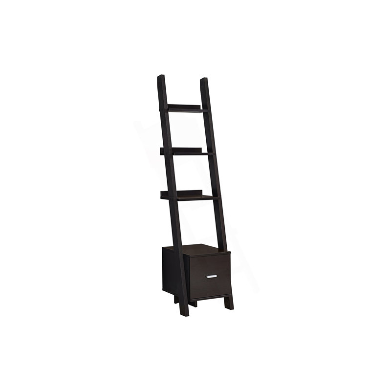 Modern Etagere Bookshelf, Corner Bookcase, Ladder Bookcase