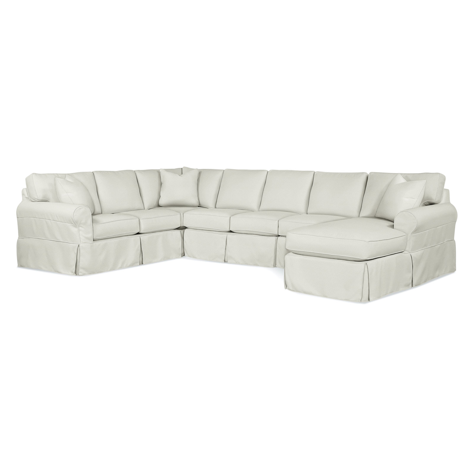 Bedford Upholstered Chaise Sectional, Left Hand Facing, Basic Navy; 0317-61