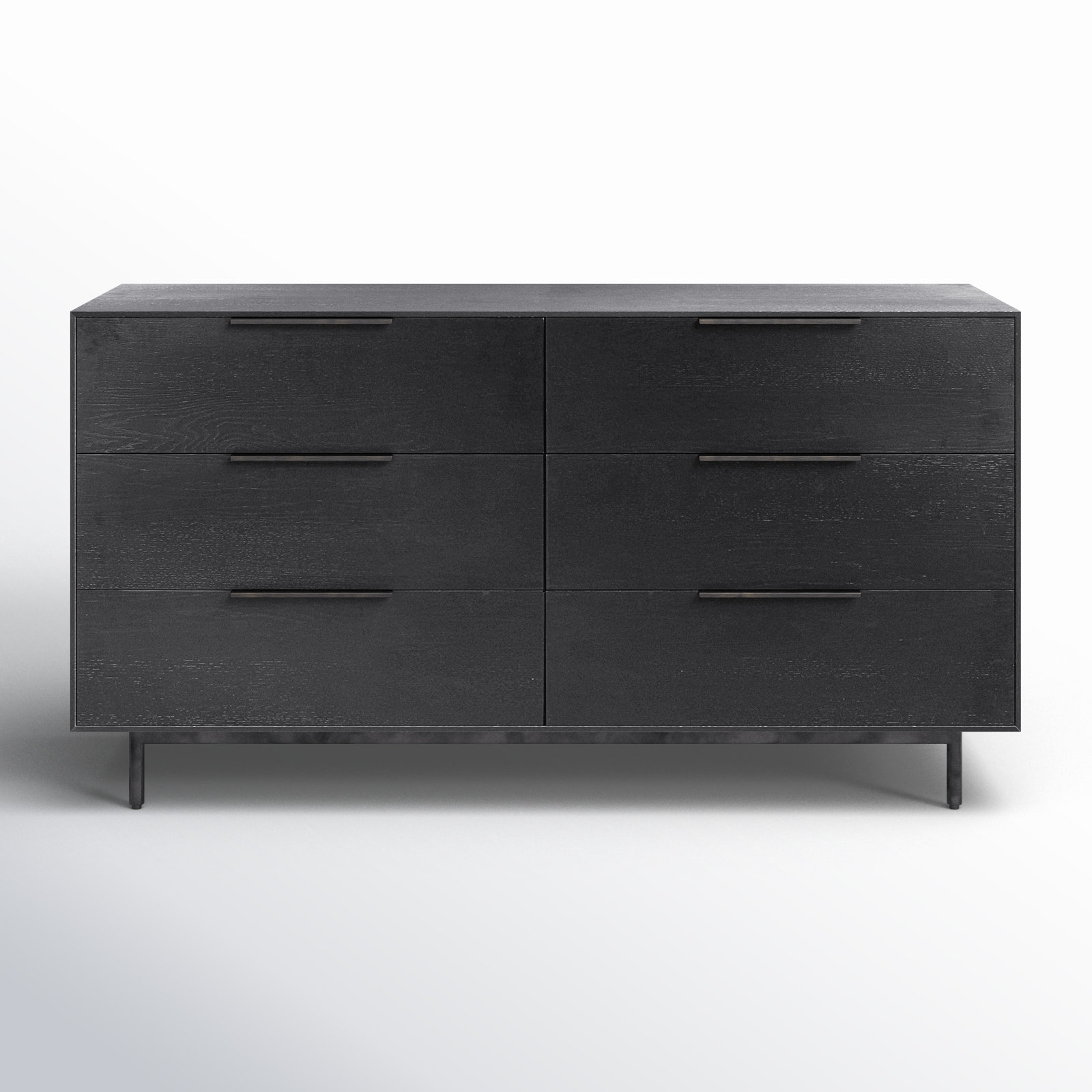Ellis 60" Oak Dresser, Black
