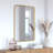 Arelly Wall Mount Shatterproof Rectangular Accent Wall Mirror with Metal Frame and Rounded Corners-876523355-876523353