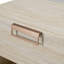 Lamod Italia Lago - Table de chevet moderne en faux travertin