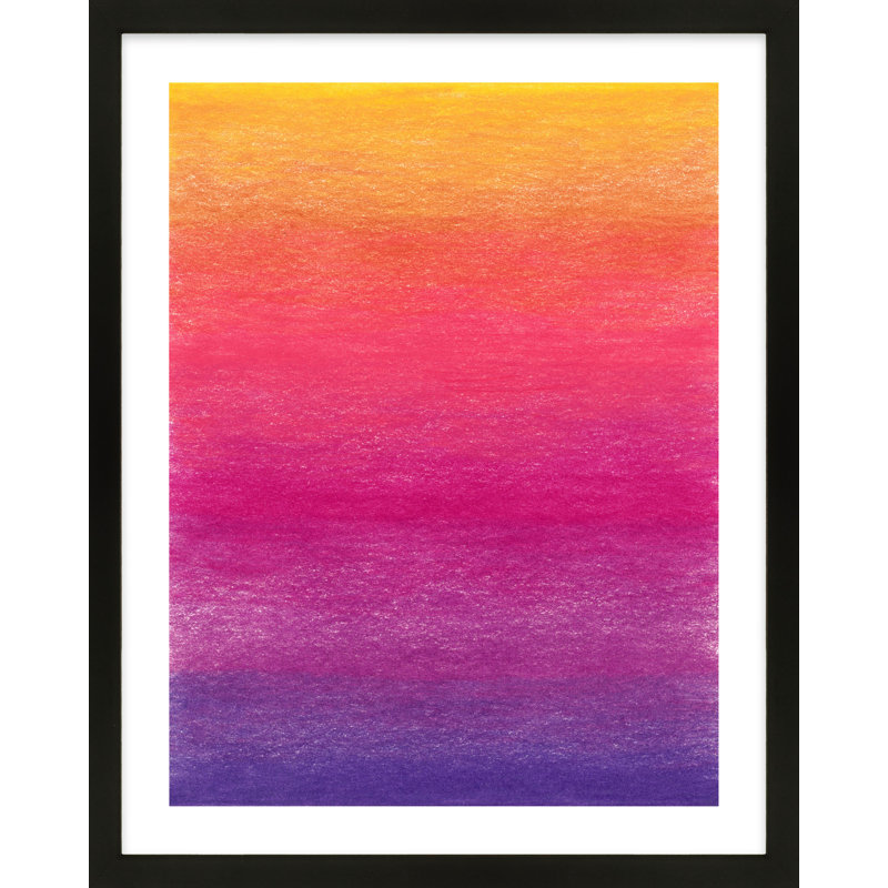 Tie-Dye Sunrise Painting by Katy Montica, 30" W x 38" H, Black