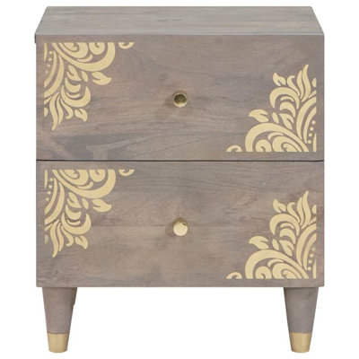 40cm W Solid Wood Bedside Table