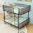 Metal Bunk Bed with Ladders and Guardrails-593592124-593592127