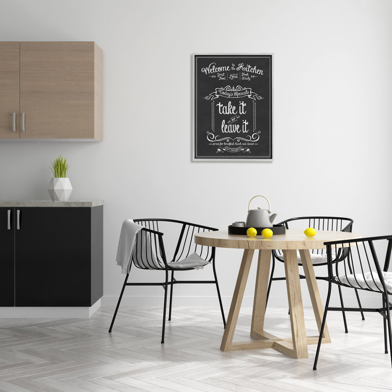 Panneau rétro "Welcome to the Kitchen", L 24 po x H 30 po, Estampe numérique Farmhouse