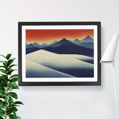 XH1022-10228X Winter Landscape Abstract - Single Picture Frame Print