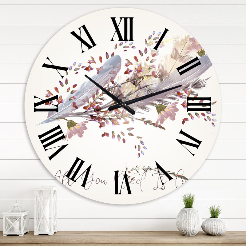 Horloge murale bohème et éclectique, Grand
