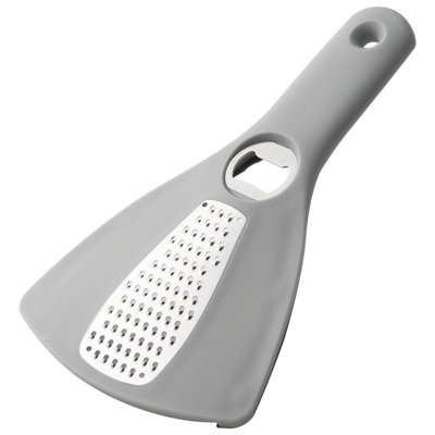 Water Bottle 2-in-1 Stainless Steel Grater With Bottle Opener - Handheld Vegetable Cheese Shredder For Kitchen - Hanging  Multifunctional Kitchen Gadget