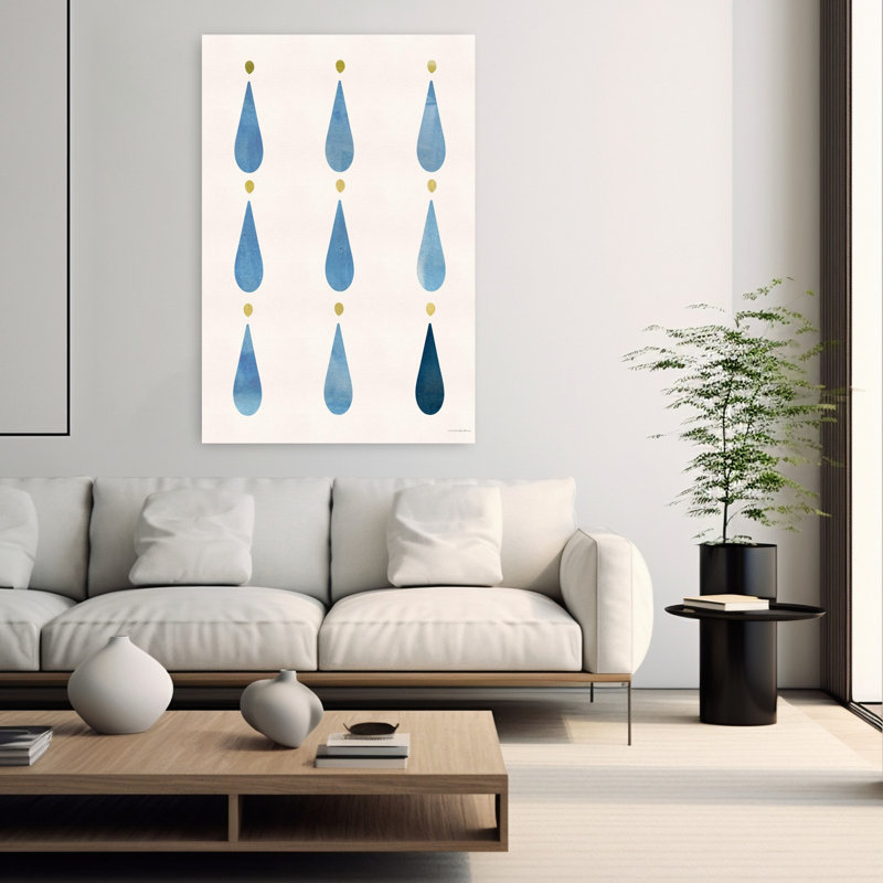 9e jour de Hanoukka, art abstrait d'hiver contemporain, H 60 po x l 40 po