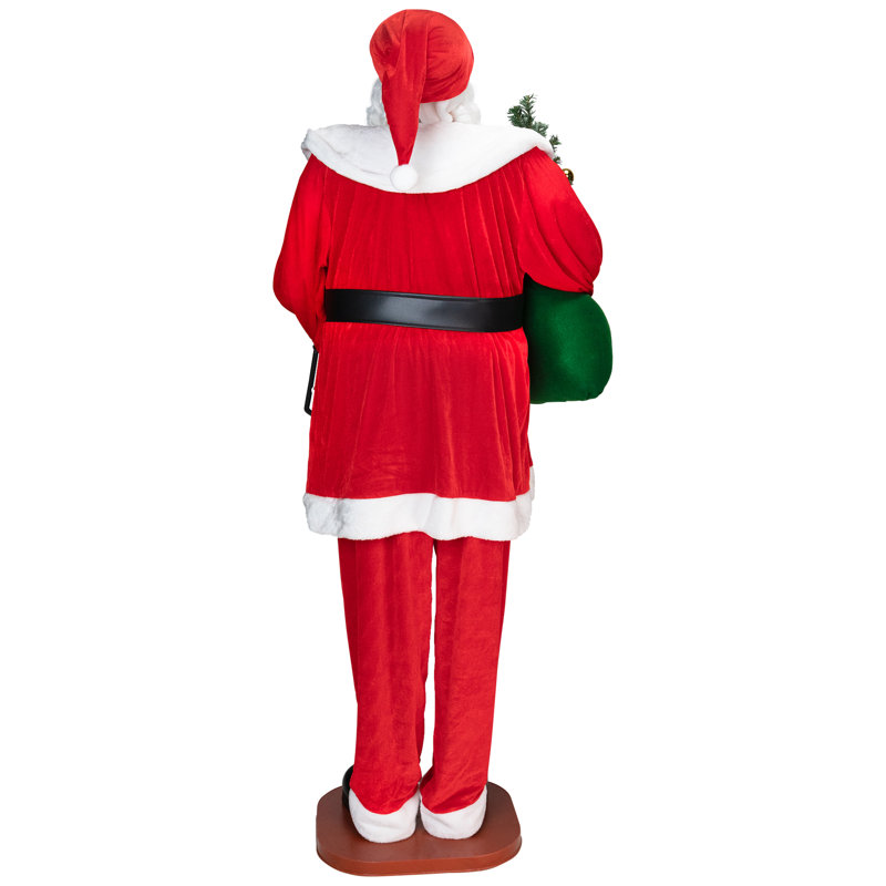 Animated And Musical Commercial Size Dancing Santa Christmas Figure - 6'