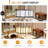 Farmhouse Pendant Light Fixture 3-Light Rustic Chandelier With Linen Shade For Kitchen Dining Room Indoor Hanging Lighting E26 Base