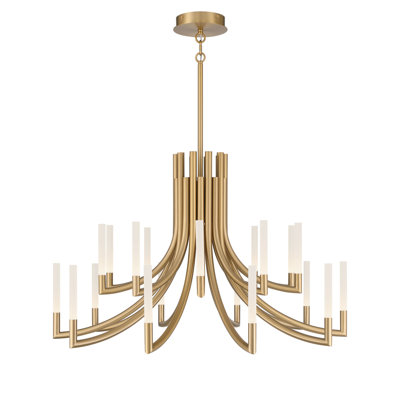Olette 20L 42" Frosted Chandelier