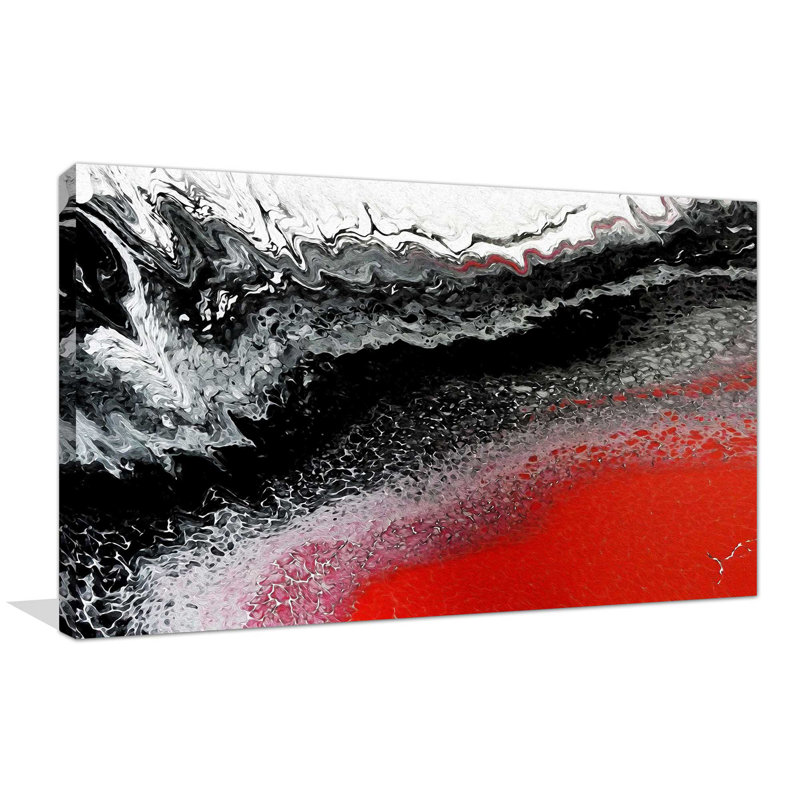 « red sea » par lawrence studios, reproduction de peinture acrylique sur toile tendue, 28 po x 48 po x 1,5 po