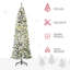 Sapin de Noël artificiel enneigé 7,5 pi