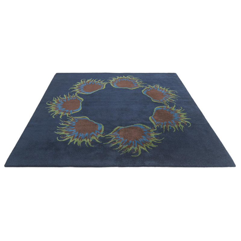 Tapis carré bleu marine Odenton