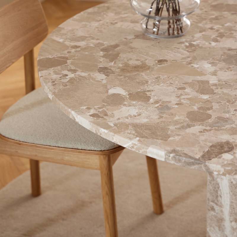 Darmesha Round Marble Dining Table