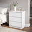 Table de chevet en bois 23,6 po avec 3 tiroirs-931048088
