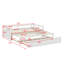 Lit de jour extensible avec couchette, lit de jour en bois avec couchette-88141041