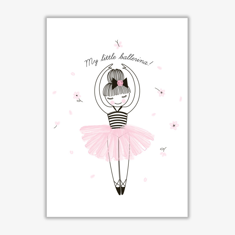 My Little Ballerina - Painting, No Frame, 42 cm H x 30 cm W x 1 cm D