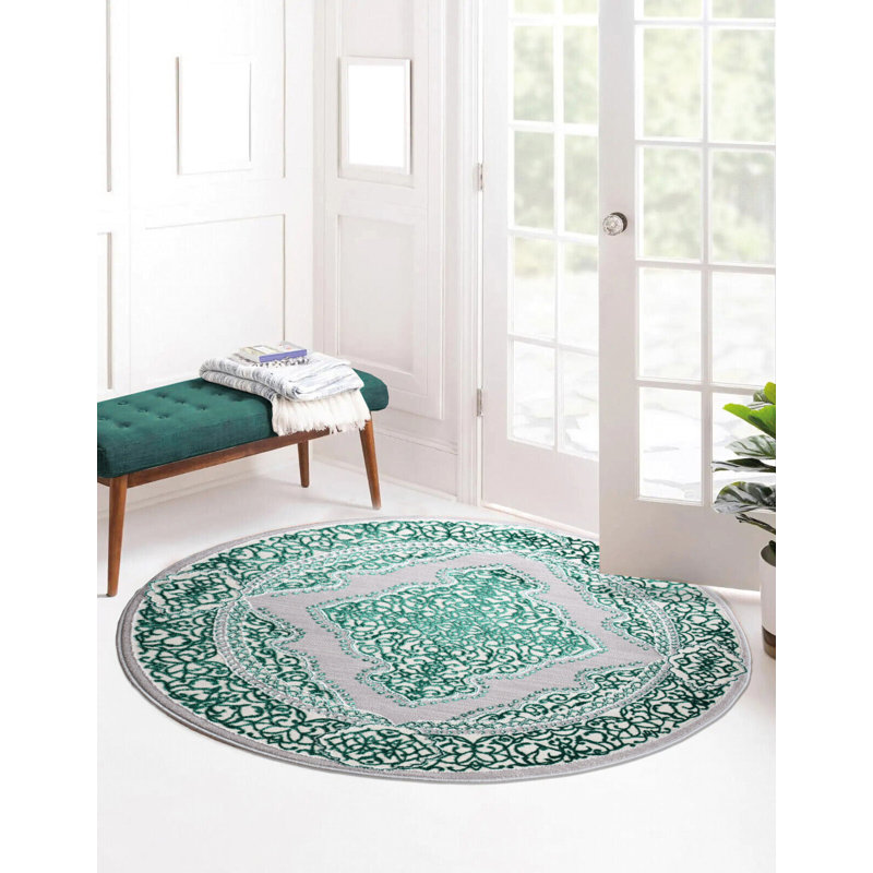 Binz Floral Area Rug, Rectangle 80 x 150cm