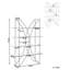 Ayushman 175cm H x 120cm W Stainless Steel Book Cabinet Bookcase-706039100