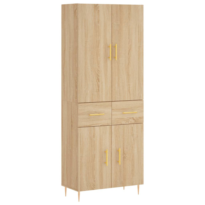 Burna 69.5 cm W Highboard, Sonoma Oak
