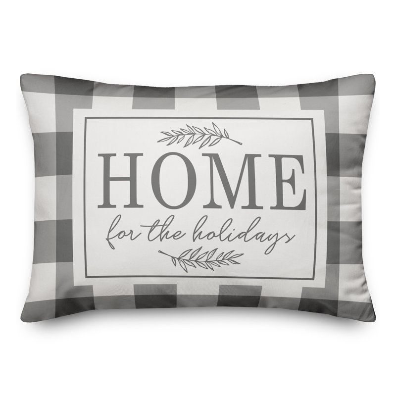 Coussin Home for the Holidays, Housse de coussin seulement - sans coussin