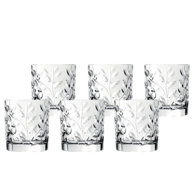 Laurus 10oz. Crystal Whiskey Glass Set