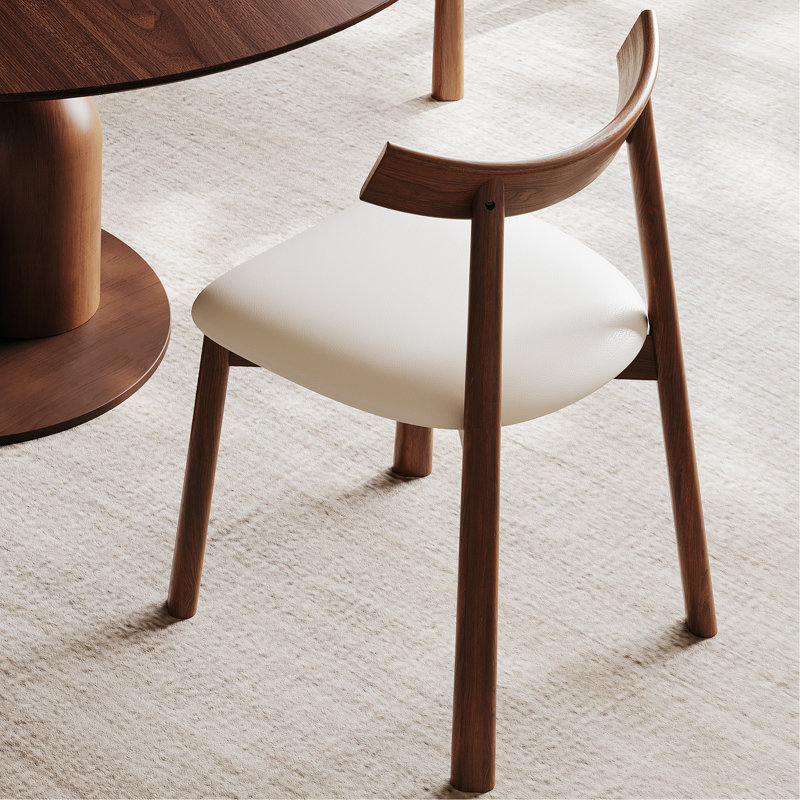 Table ronde avec chaises sans accoudoirs, ensemble de salle à manger pour salon, restaurant, 5 pièces: table, 4 chaises