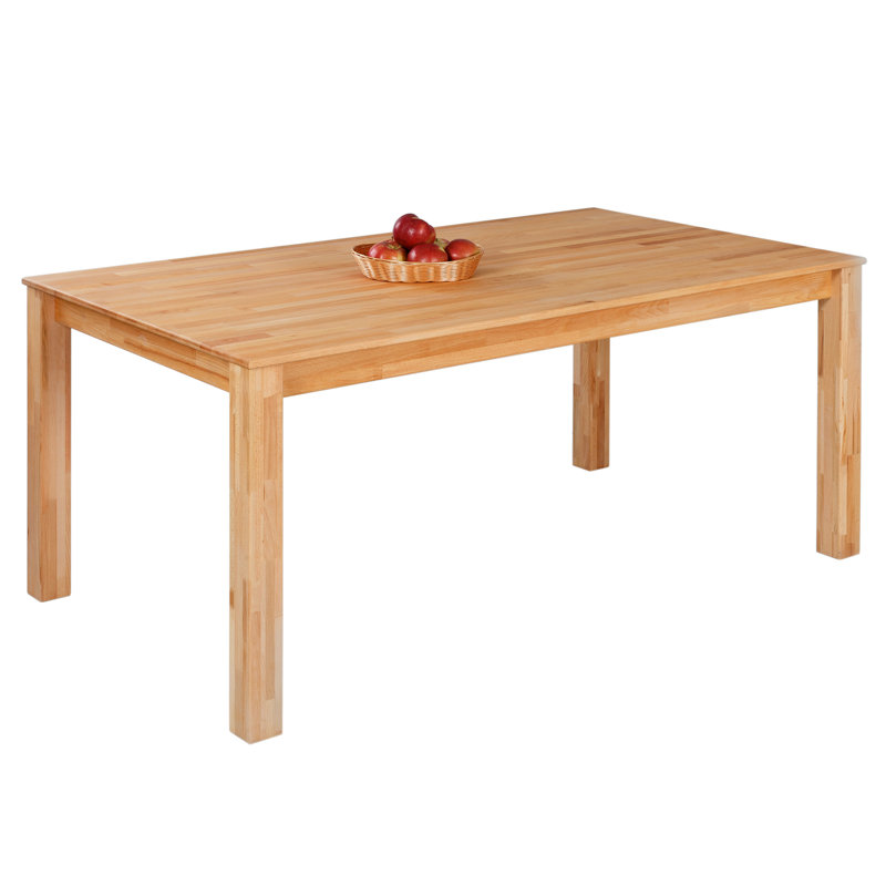 Thorin Solid Wood Dining Table, Beech Heartwood, 75cm H x 140cm L x 90cm W