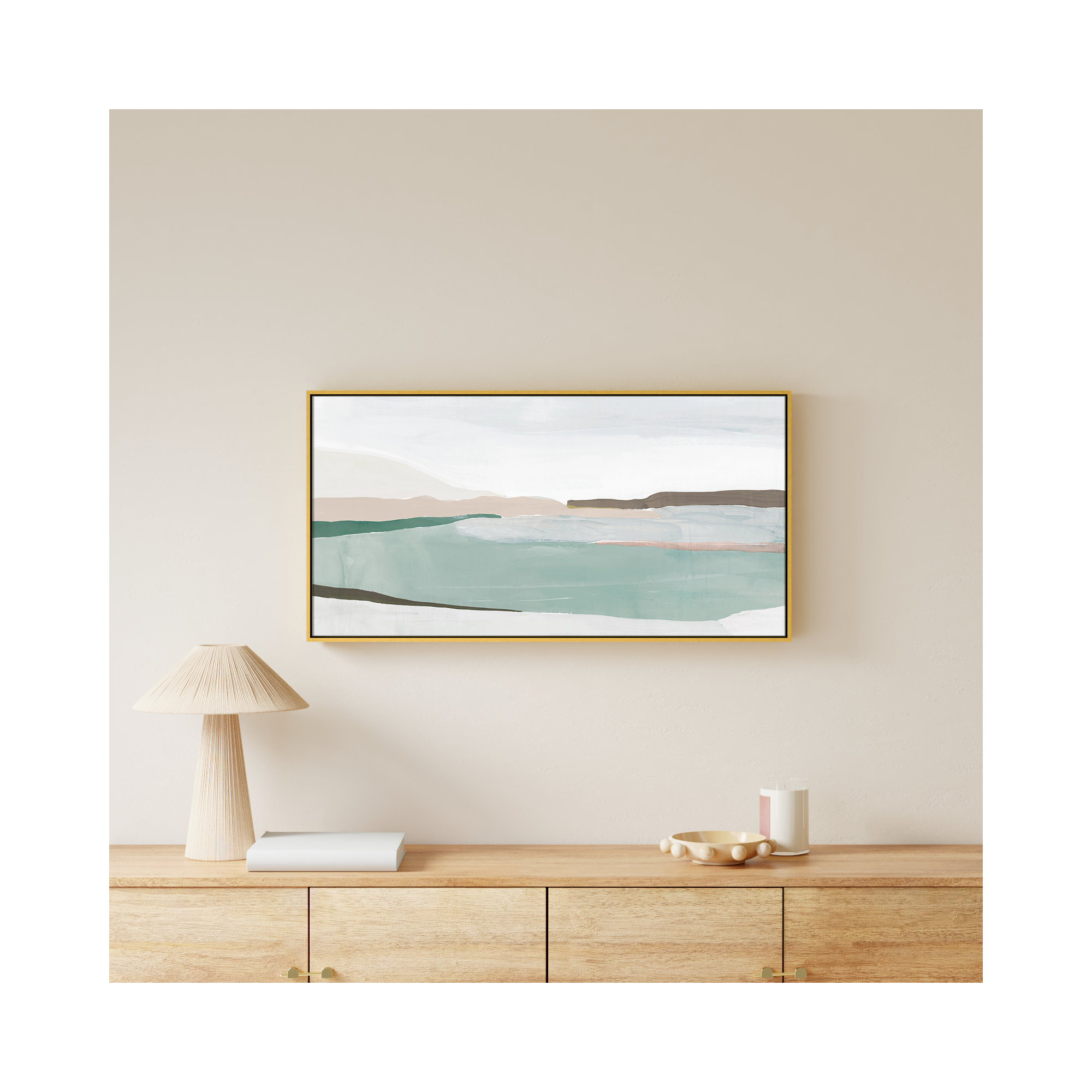 Sole Of The Land II, Gold, 21.5" H x 41.5" W x 2" D
