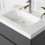 Meuble-lavabo mural simple 30,5 po avec plateau en marbre de culture-314630523