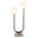 Regina Andrew Happy Table Lamp (Polished Nickel); 12.5W X 25H X 12.5D; Uses Two Maximum 4 Watt G9 Base Bulb (Included)