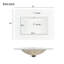 Ensemble de meuble-lavabo simple 24 po avec plateau en céramique Eha