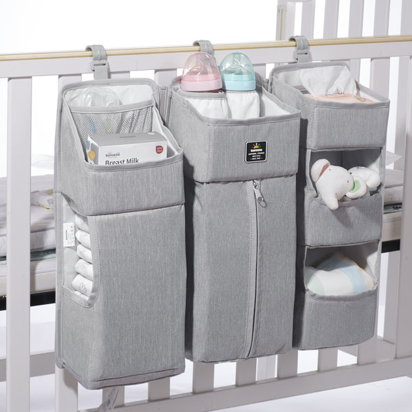 Rebrilliant Luvada Hanging Diaper Caddy Crib Diaper Organizer | Wayfair