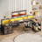 Sholpan LED L-Shaped Desk with Cabinet with Power Outlets-1831091177-1843568773