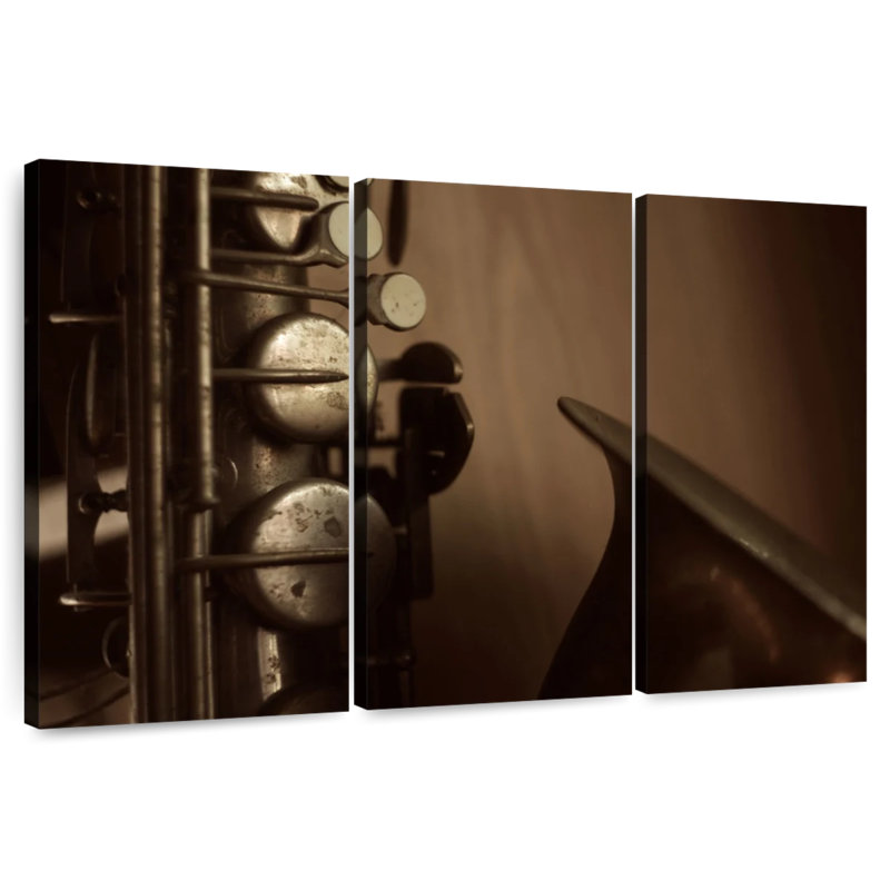 Senne Old Saxophone, 42" H x 65" W