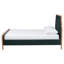 Lit plateforme tapissier en velours Baxton Studio Gerianne