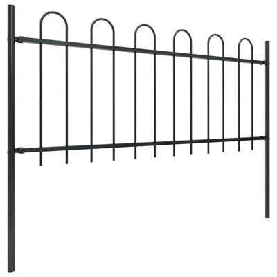 Cirincione Garden Fence with Hoop Top Steel