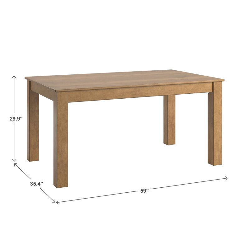 Table de salle à manger Cipolla Shinn, Chêne délavé