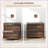File Cabinets: 2-Drawer Lateral Lockable with Adjustable Bar for Letter/A4/Legal, Walnut Brown | Modern | Office