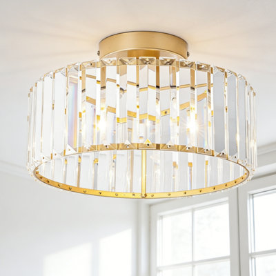 Crystal Semi Flush Mount