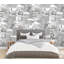 City Views Dove Grey Wall Mural