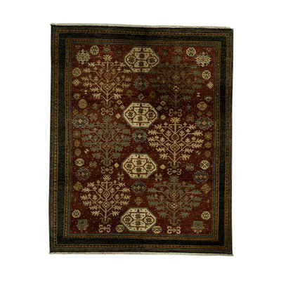 Wool Floral Area Rug
