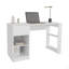 Bureau d'ordinateur, 1 tiroir, 2 tablettes, blanc-954964654