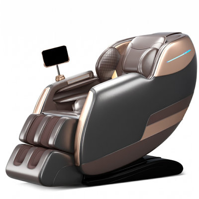 Fauteuil de massage surdimensionné surdimensionné avec rail SL de 58 pouces, balayage du corps de l'IA, gravité zéro, chaleur, compression de l'air, haut-parleur Bluetooth et commande vocale